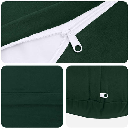 Cuscino con cuscino HEERLEN 2 pz Verde Scuro Velluto | homemem39