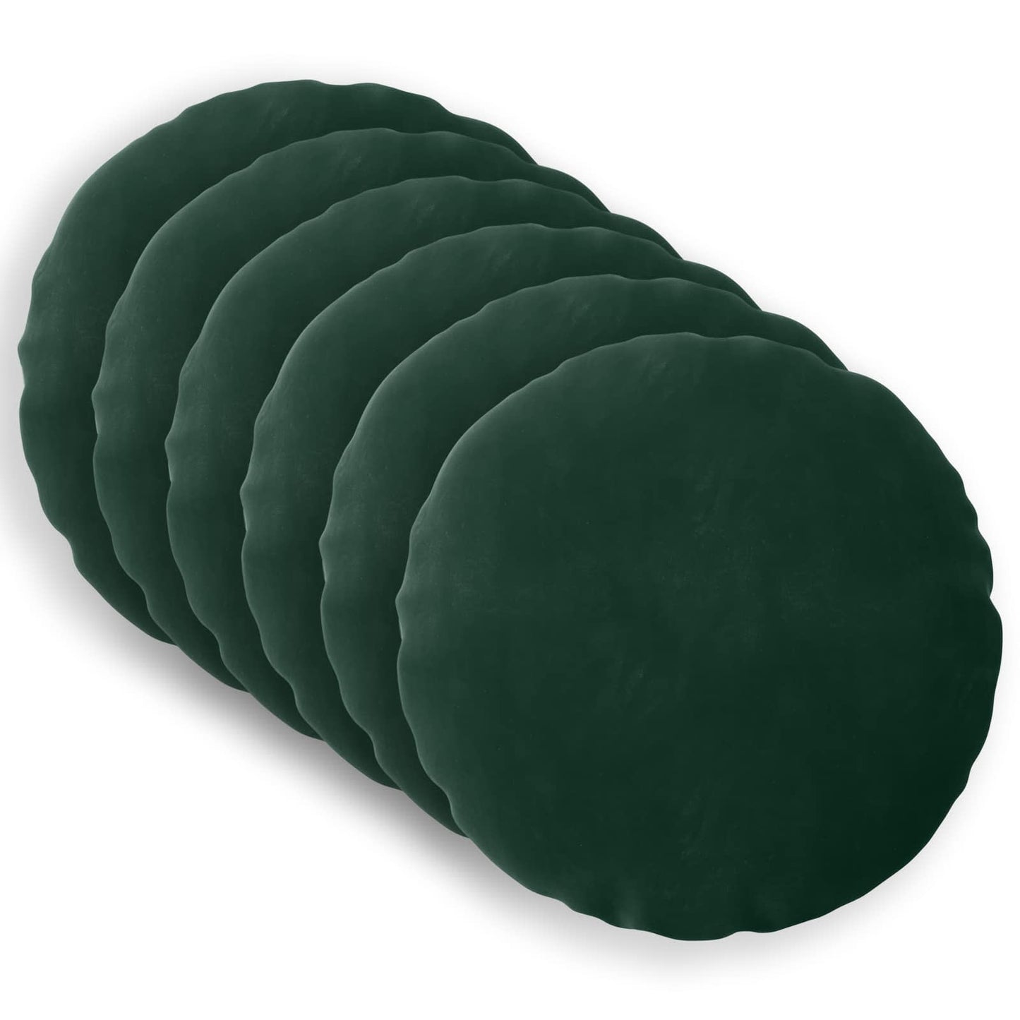Cuscino con cuscino HEERLEN 6 pz Verde Scuro Velluto | homemem39