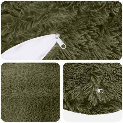 Cuscino con cuscino HEERLEN 2 pz Verde Fleece PV
