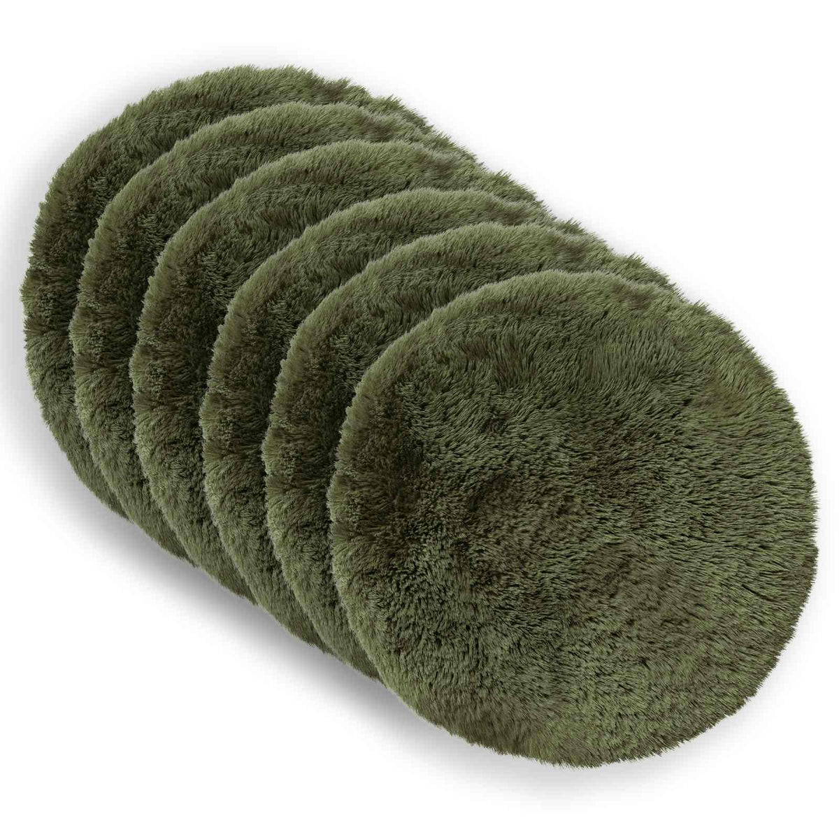 Cuscino con cuscino HEERLEN 2 pz Verde Fleece PV