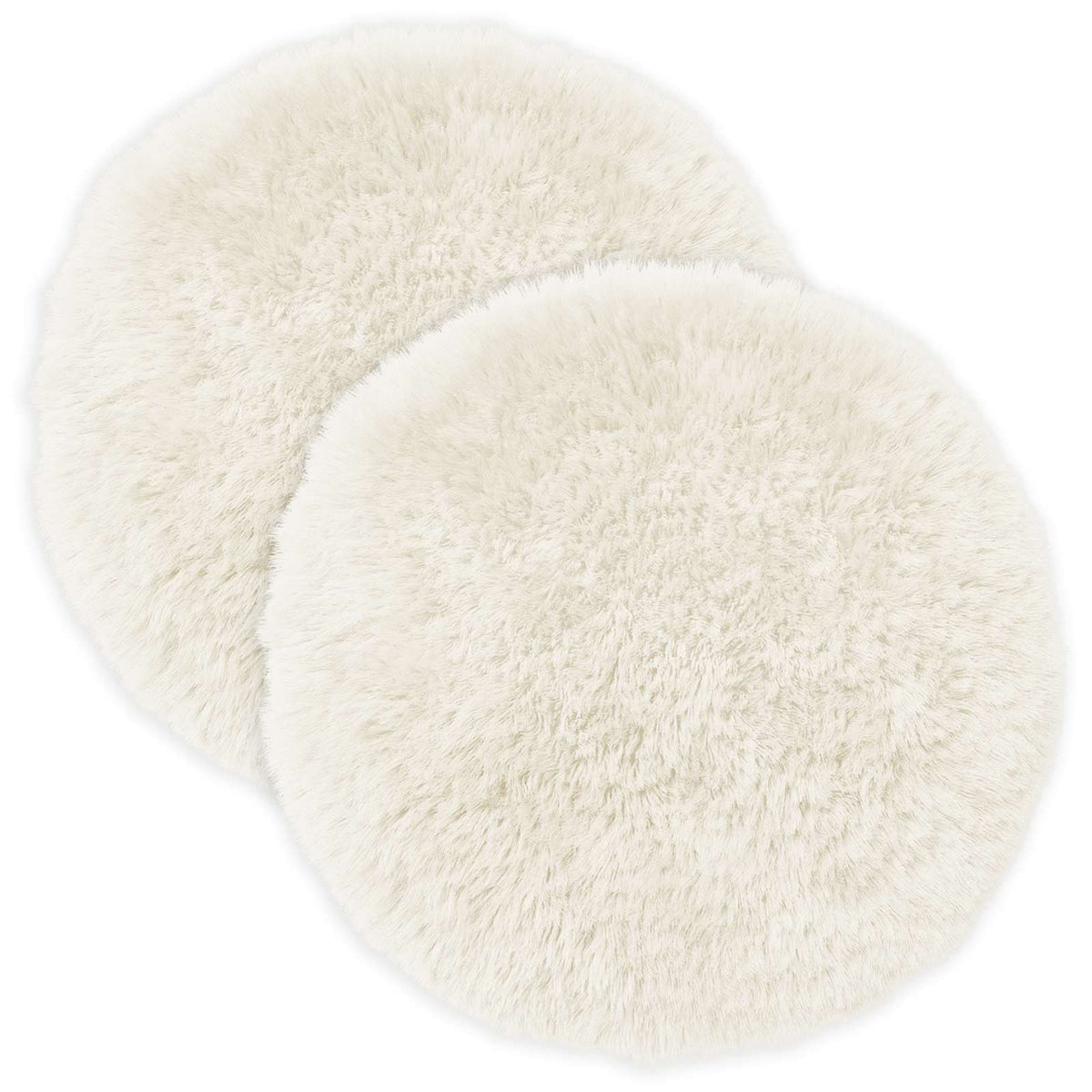 Cuscino con cuscino HEERLEN 2 pz Bianco Fleece PV