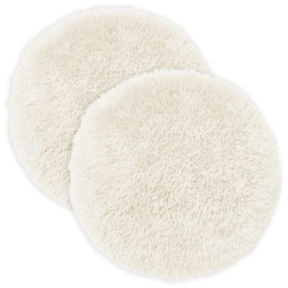 Cuscino con cuscino HEERLEN 2 pz Bianco Fleece PV