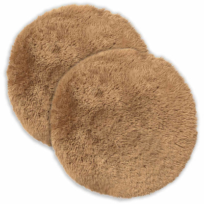 Cuscino con cuscino HEERLEN 2 pz Tortora Fleece PV | homemem39