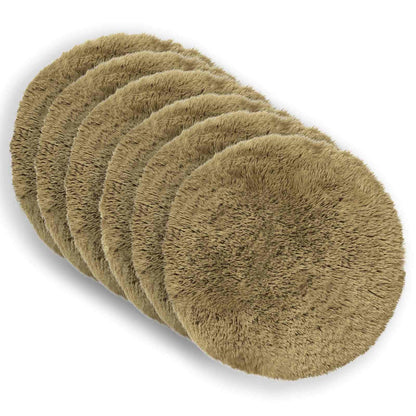 Cuscino con cuscino HEERLEN 6 pz Grigio Chiaro Fleece PV