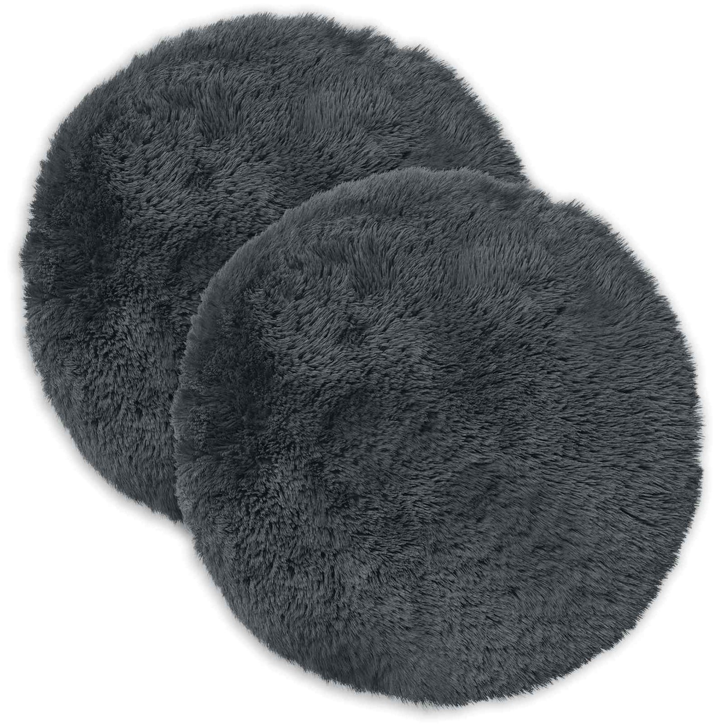 Cuscino con cuscino HEERLEN 2 pz Antracite Fleece PV | homemem39