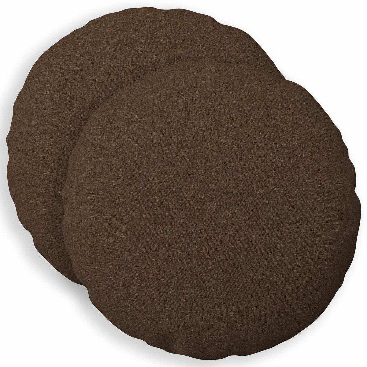 Cuscino con cuscino HEERLEN 2 pz Marrone Tessuto