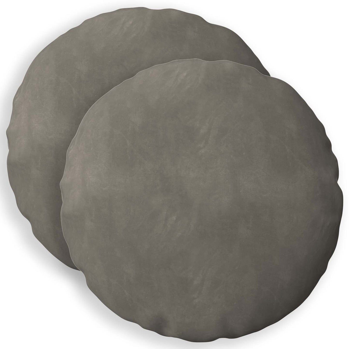 Cuscino con cuscino HEERLEN 2 pz Grigio Chiaro Velluto