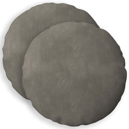Cuscino con cuscino HEERLEN 2 pz Grigio Chiaro Velluto