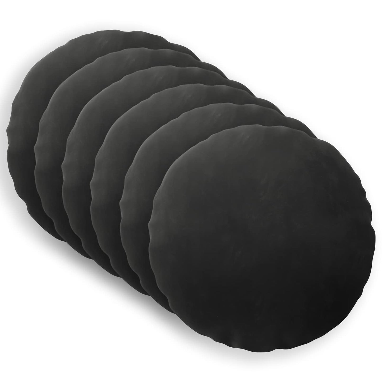 Cuscino con cuscino HEERLEN 6 pz Nero Velluto