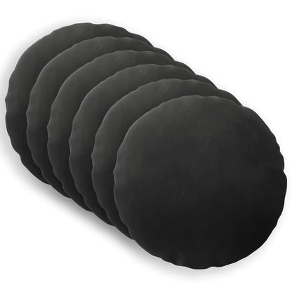 Cuscino con cuscino HEERLEN 6 pz Nero Velluto
