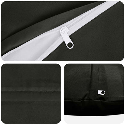 Cuscino 2 pz HEERLEN Nero Ø 50 cm Poliestere