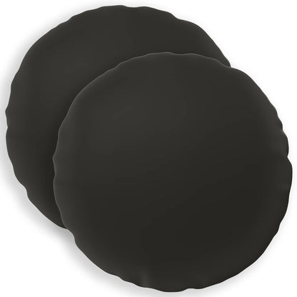 Cuscino 2 pz HEERLEN Nero Ø 50 cm Poliestere