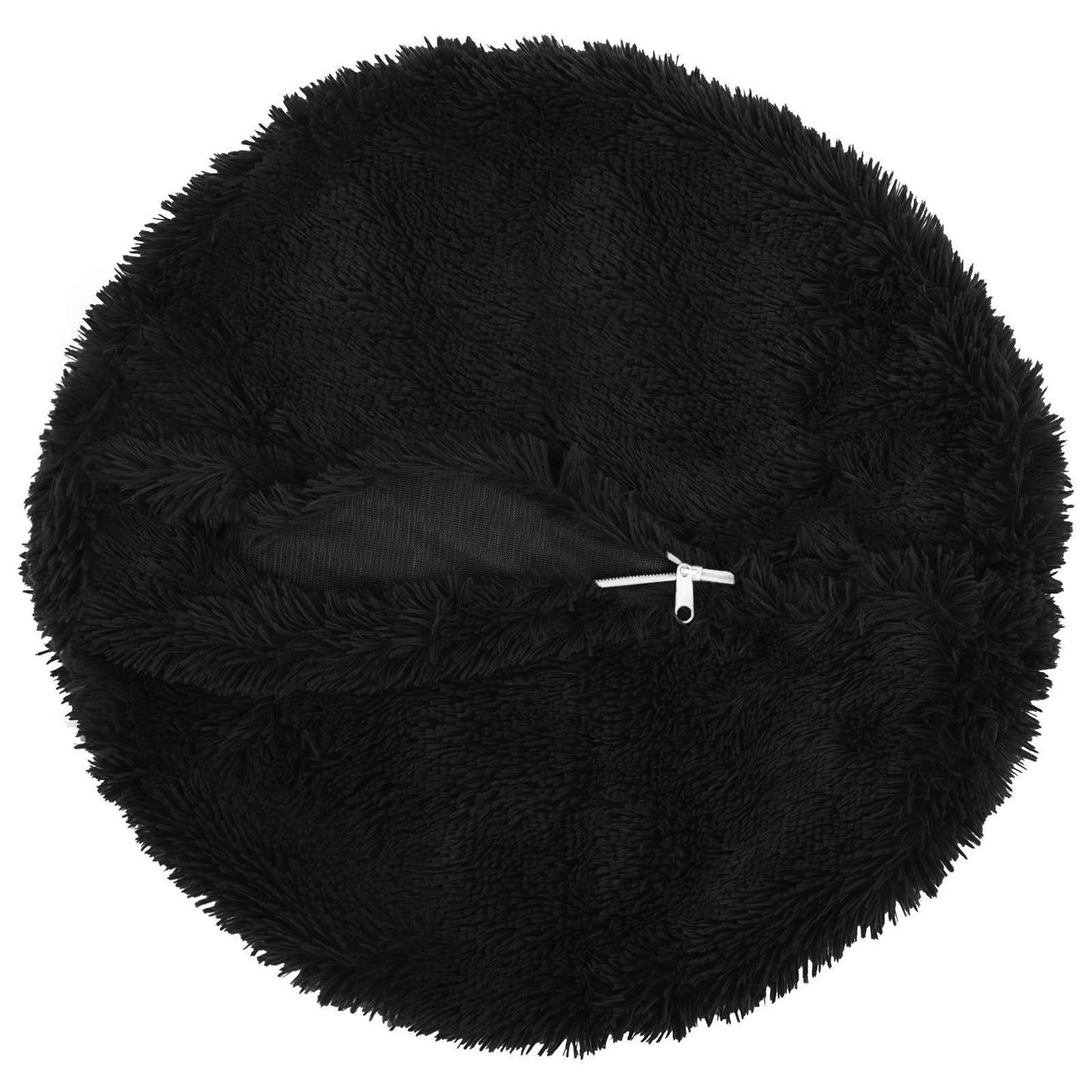 Cuscino con cuscino HEERLEN 2 pz Nero Fleece PV | homemem39