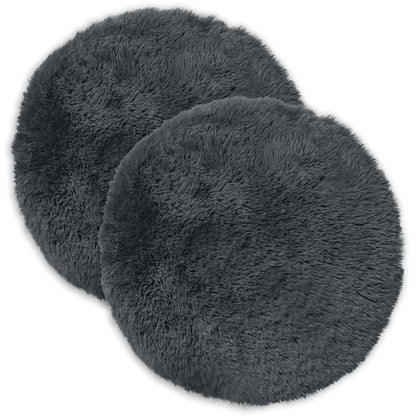 Cuscino con cuscino HEERLEN 2 pz Antracite Fleece PV | homemem39
