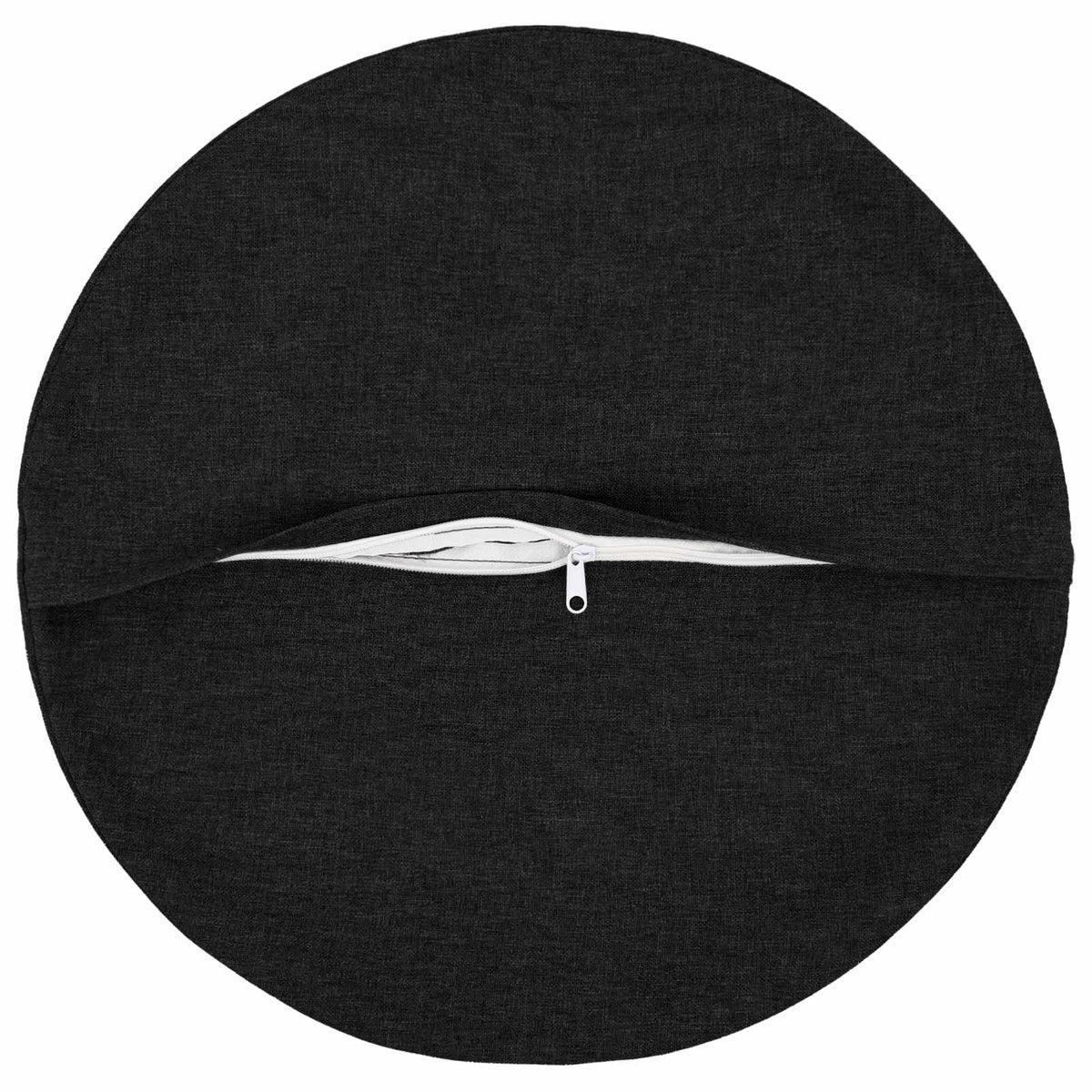 Cuscino con cuscino HEERLEN 2 pz Nero Tessuto | homemem39