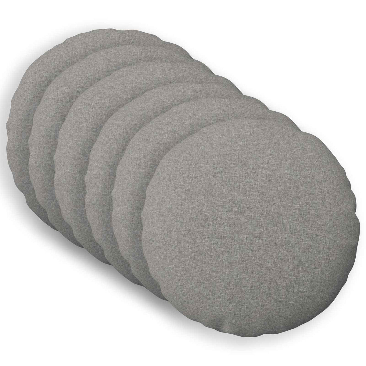 Cuscino con cuscino HEERLEN 6 pz Grigio Nuvola Tessuto