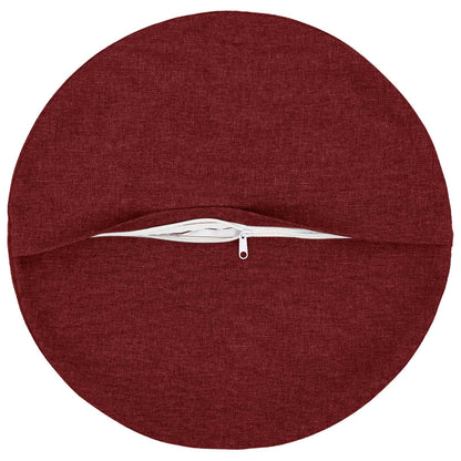 Cuscino con cuscino HEERLEN 2 pz Rosso Vino Tessuto | homemem39