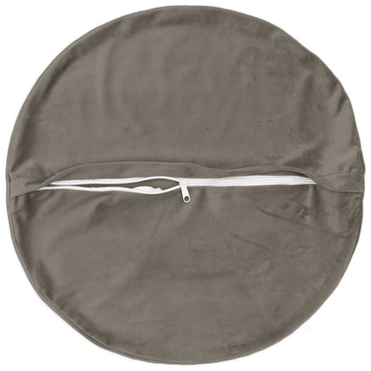 Cuscino con cuscino HEERLEN 6 pz Grigio Chiaro Velluto