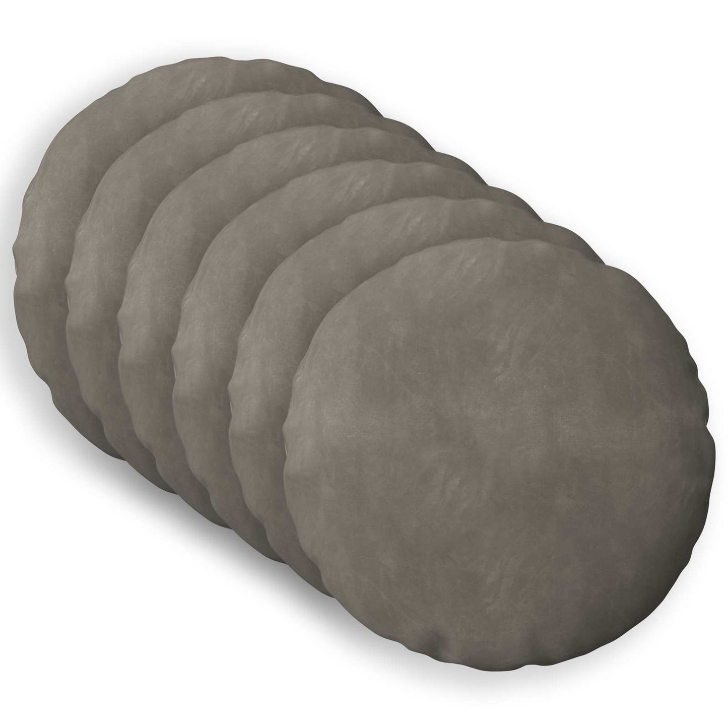 Cuscino con cuscino HEERLEN 6 pz Grigio Chiaro Velluto