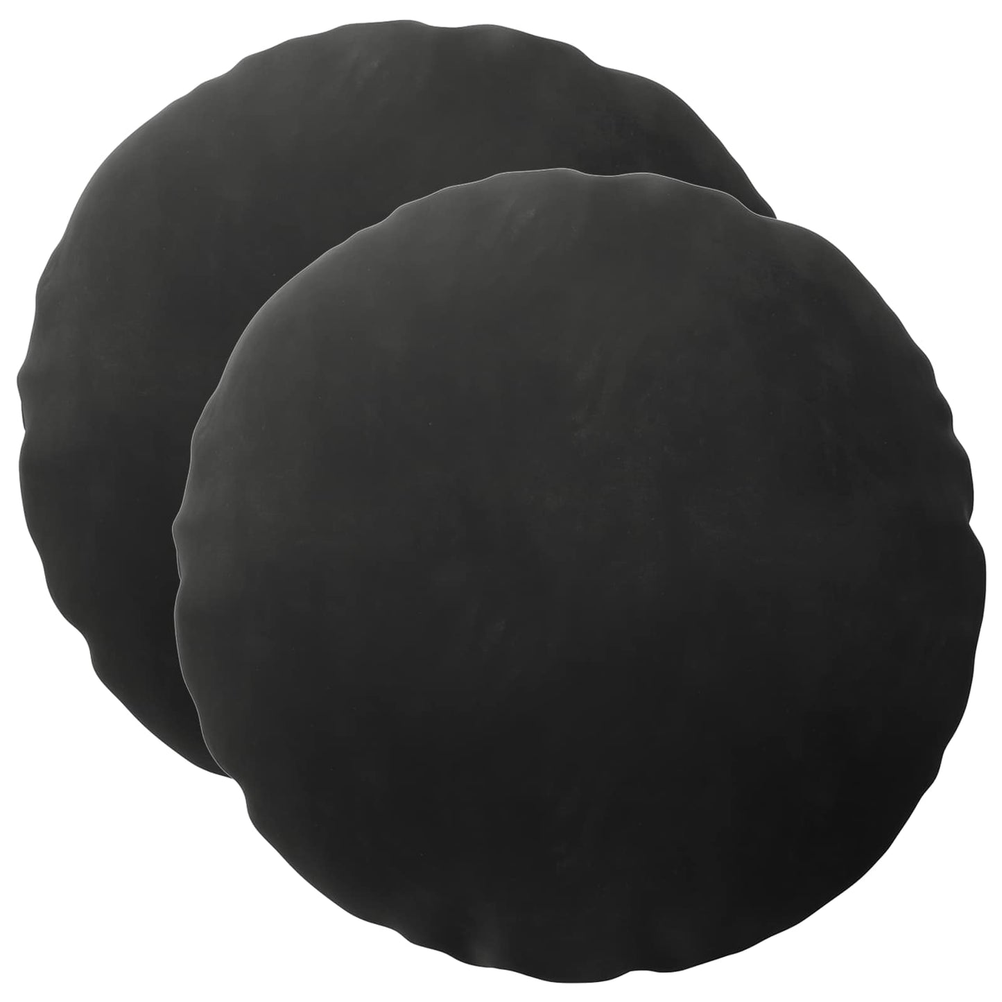 Cuscino con cuscino HEERLEN 2 pz Nero Velluto