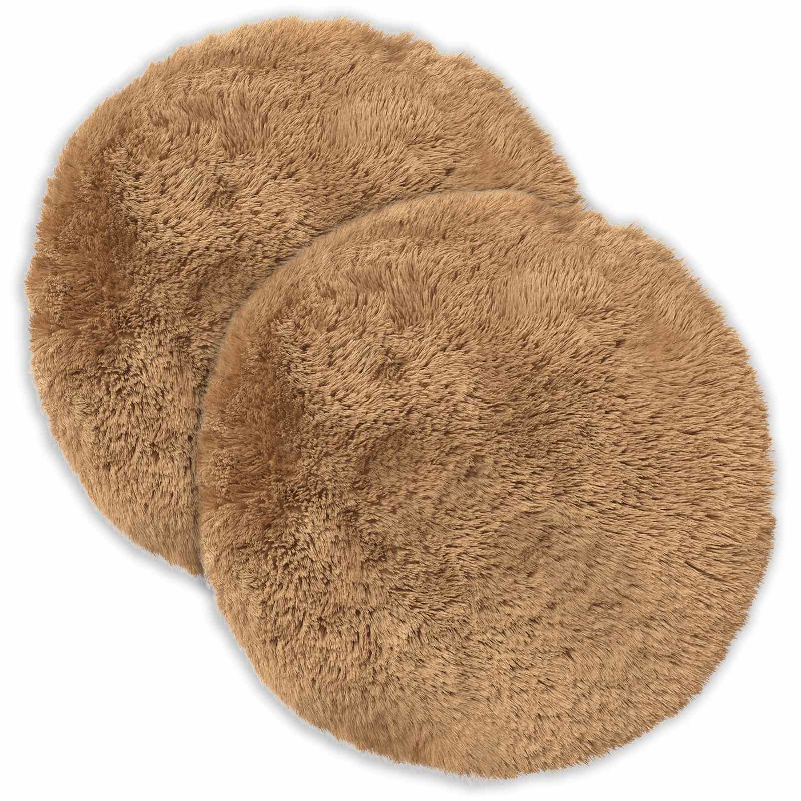 Cuscino con cuscino HEERLEN 2 pz Tortora Fleece PV | homemem39