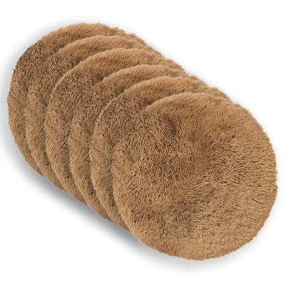 Cuscino con cuscino HEERLEN 6 pz Tortora Fleece PV | homemem39