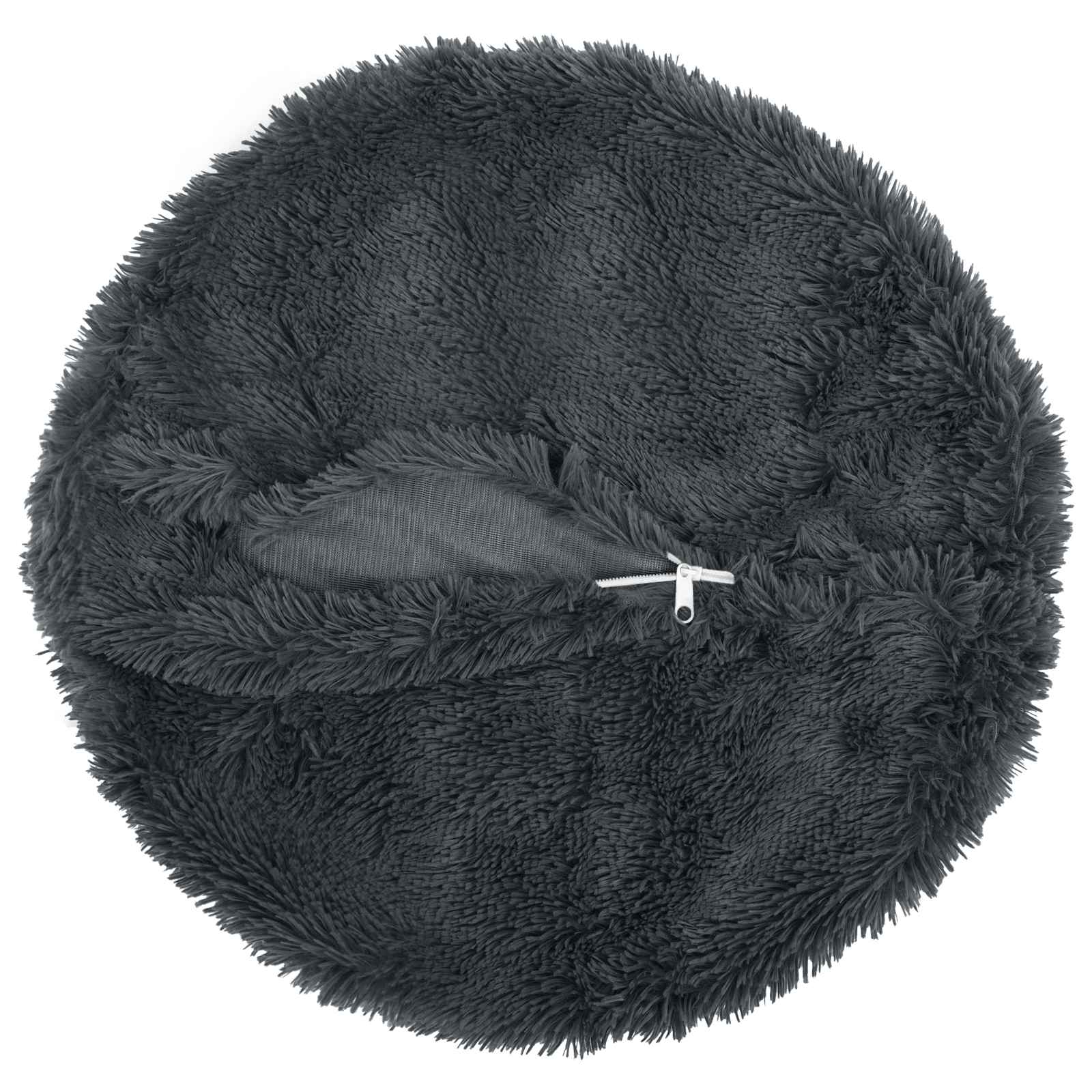 Cuscino con cuscino HEERLEN 2 pz Antracite Fleece PV | homemem39