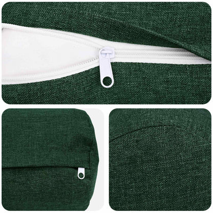 Cuscino con cuscino HEERLEN 2 pz Verde Scuro Tessuto | homemem39