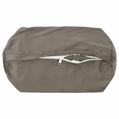 Cuscino con cuscino HEERLEN 2 pz Grigio Chiaro Velluto | homemem39