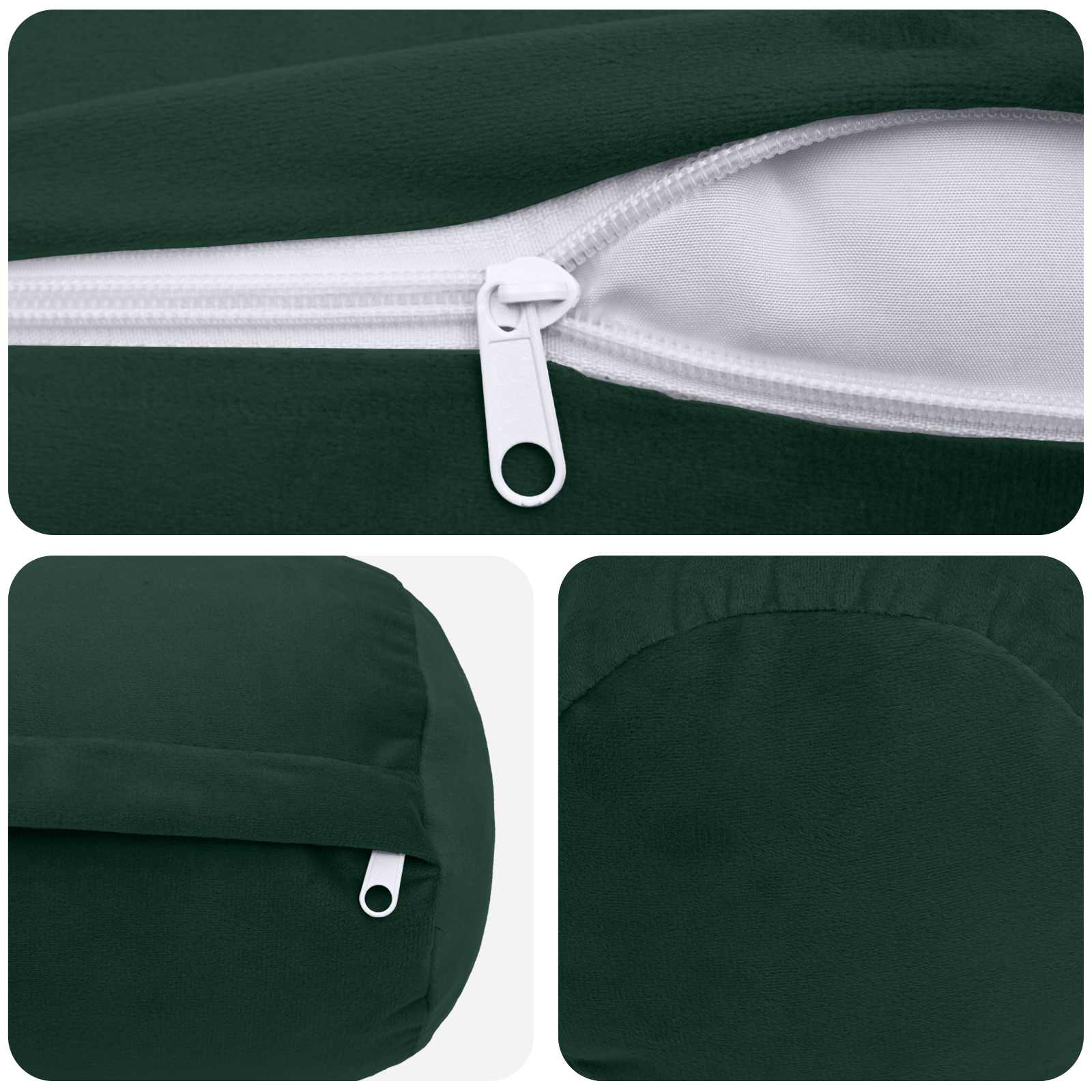 Cuscino con cuscino HEERLEN 2 pz Verde Scuro Velluto | homemem39