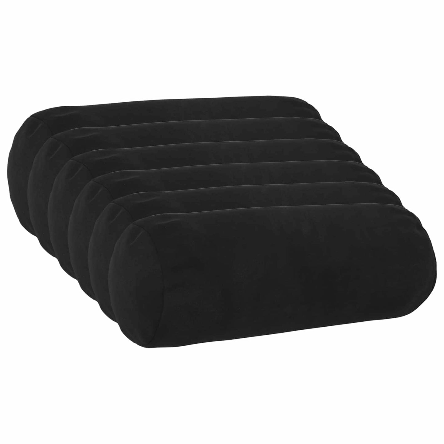 Cuscino con cuscino HEERLEN 6 pz Nero Velluto | homemem39
