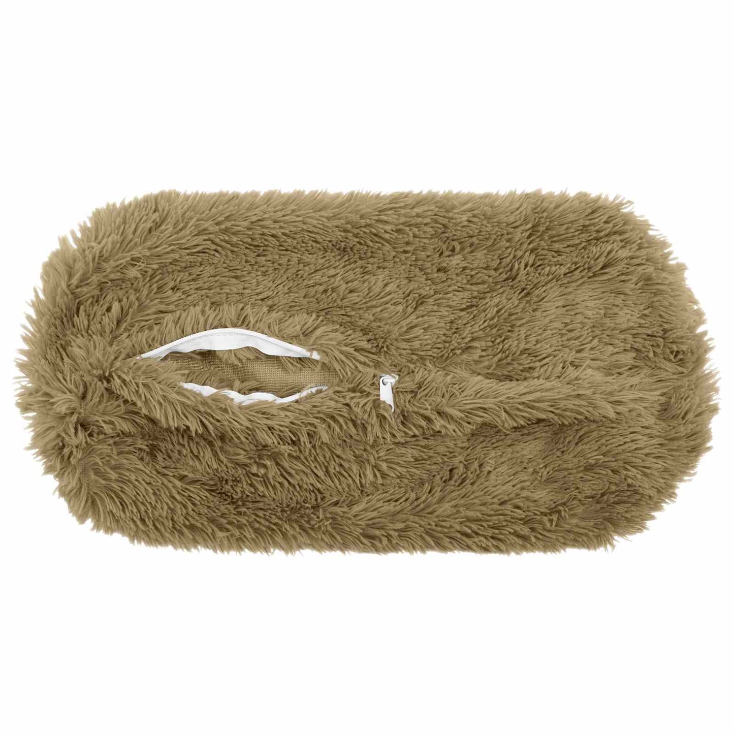Cuscino con cuscino HEERLEN 2 pz Grigio Chiaro Fleece PV
