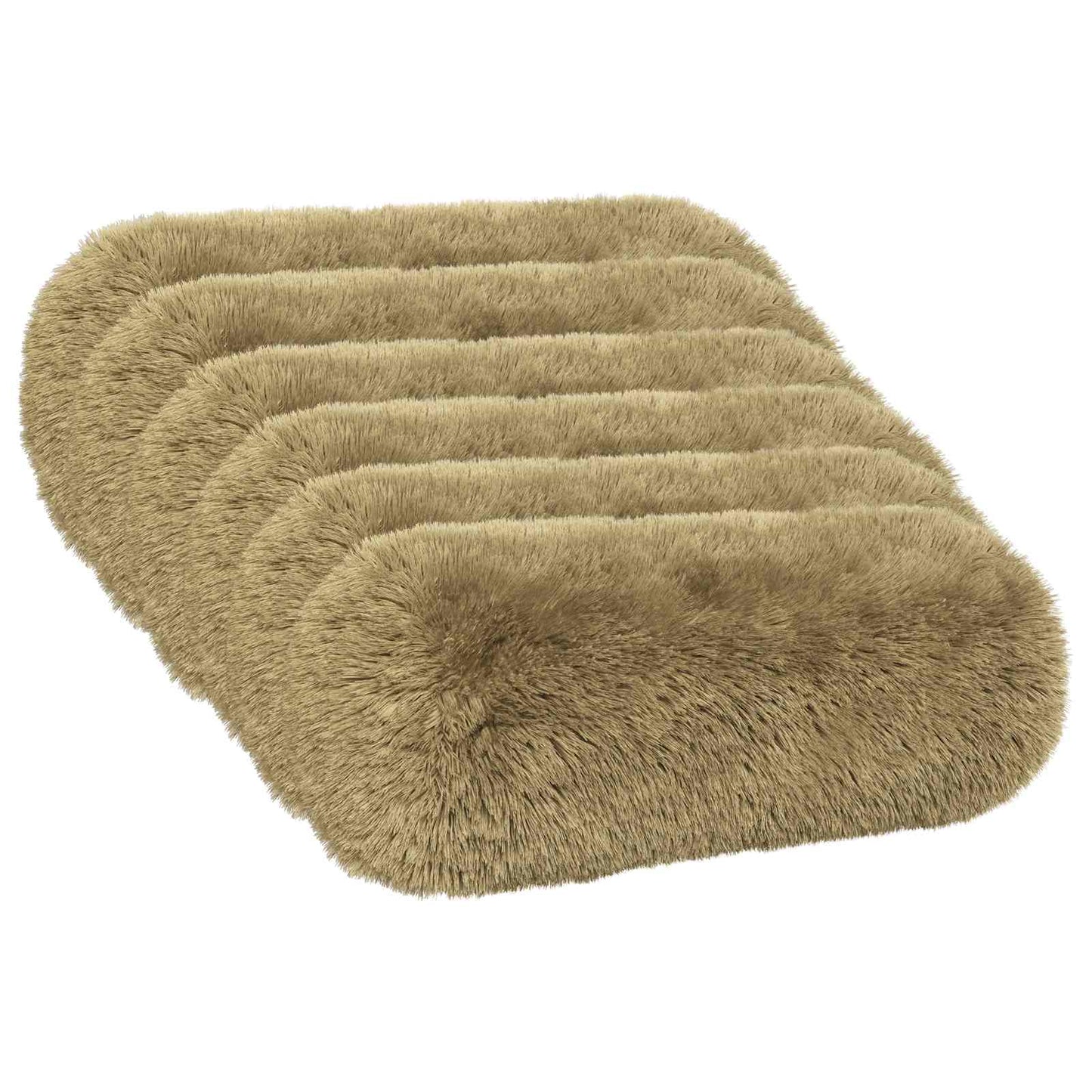 Cuscino con cuscino HEERLEN 6 pz Grigio Chiaro Fleece PV