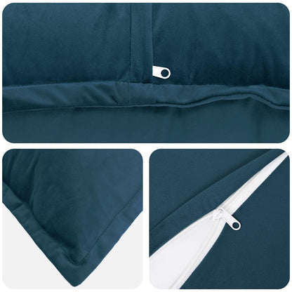 Cuscino con cuscino HOUTEN 6 pz Blu Velluto | homemem39