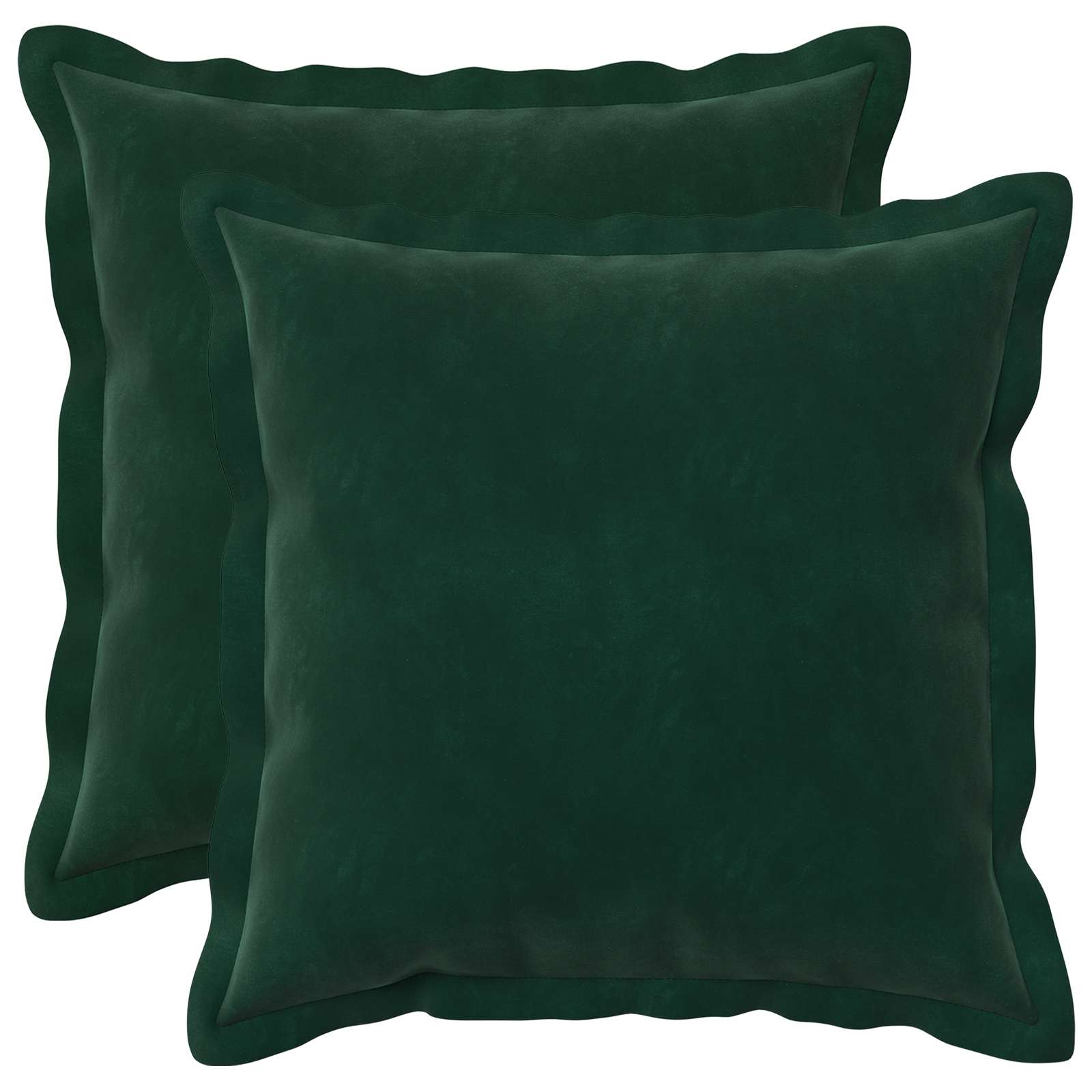 Cuscino con cuscino HOUTEN 2 pz Verde Scuro Velluto | homemem39