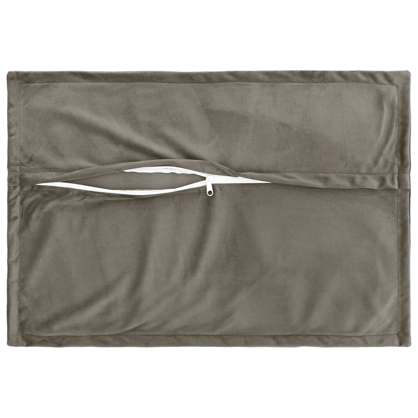 Cuscino con cuscino HOUTEN 2 pz Grigio Chiaro Velluto | homemem39