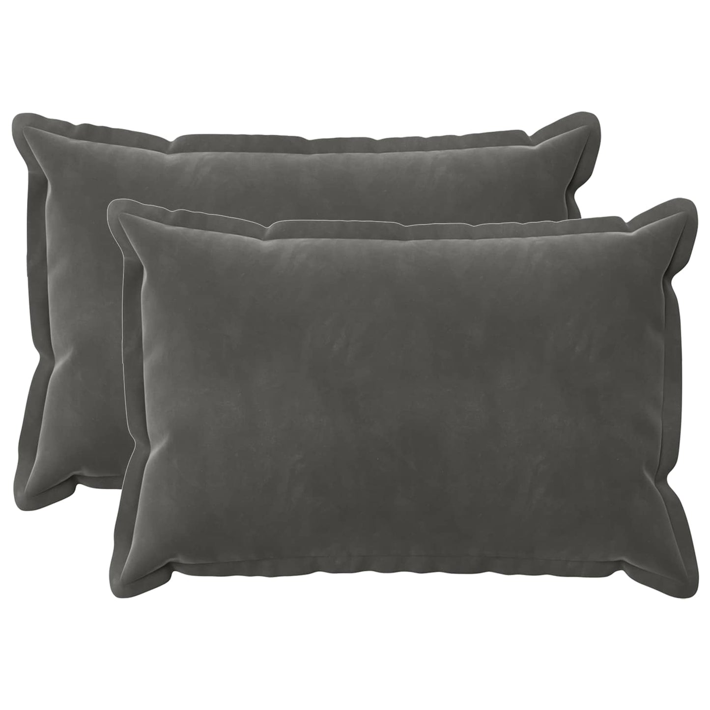 Cuscino con cuscino HOUTEN 2 pz Grigio Scuro Velluto | homemem39
