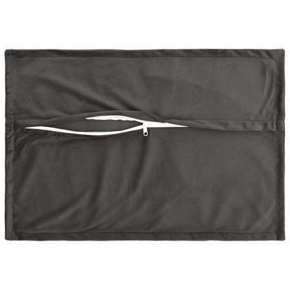 Cuscino con cuscino HOUTEN 6 pz Grigio Scuro Velluto | homemem39