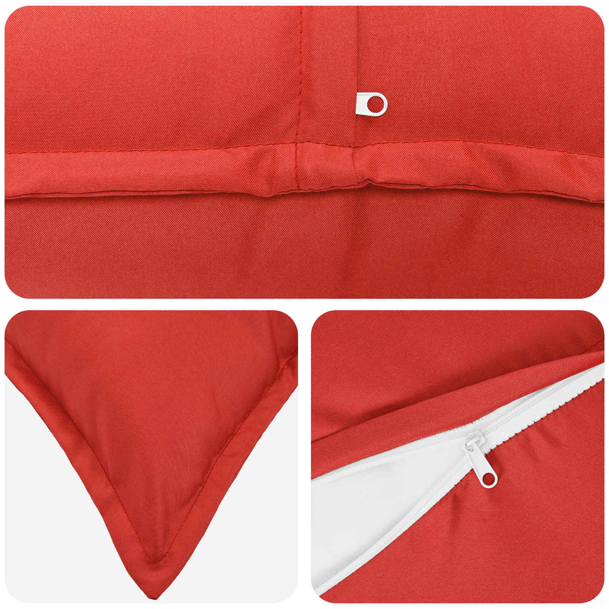 Cuscino con cuscino HOUTEN 2 pz Rosso Poliestere