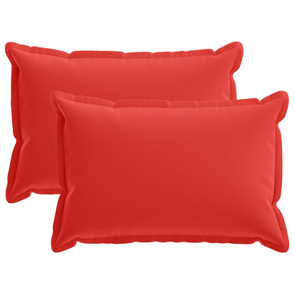 Cuscino con cuscino HOUTEN 2 pz Rosso Poliestere