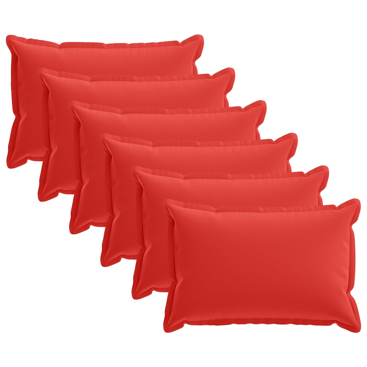 Cuscino 6 pz HOUTEN Rosso 30 x 50 cm Poliestere