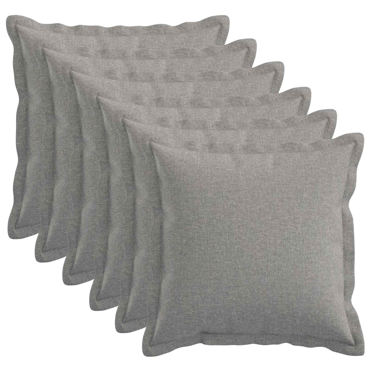 Cuscino 6 pz HOUTEN Grigio Nuvola 35 x 35 cm Lino