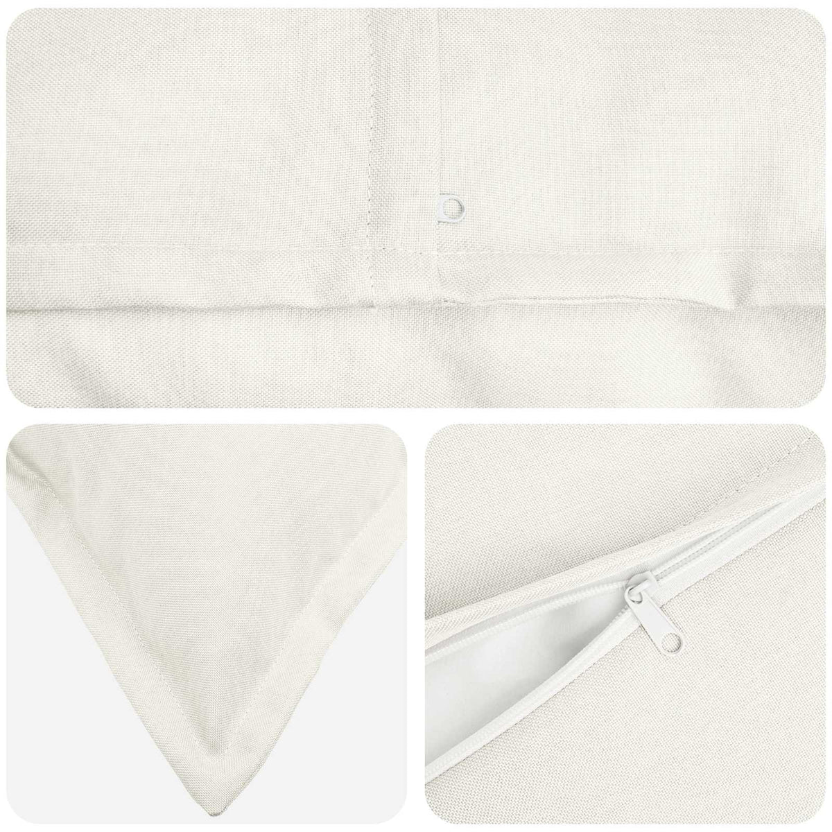 Cuscino con cuscino HOUTEN 2 pz Bianco Lino | homemem39