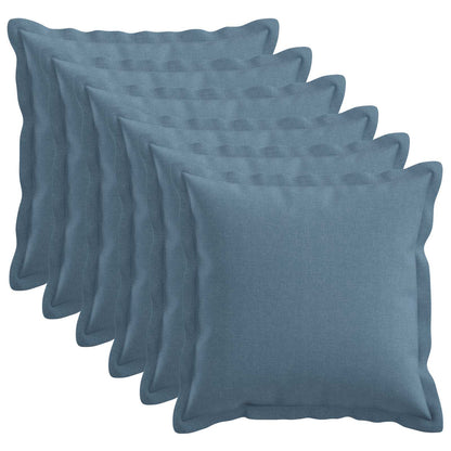 Cuscino con cuscino HOUTEN 6 pz Blu jeans Lino | homemem39