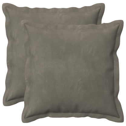 Cuscino con cuscino HOUTEN 2 pz Grigio Chiaro Velluto | homemem39