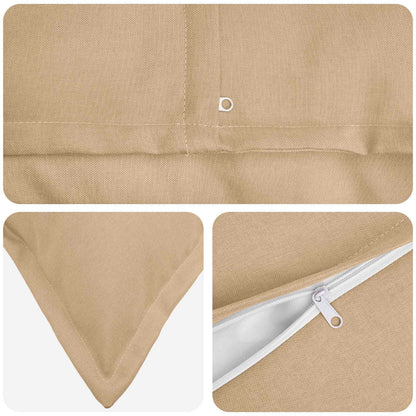 Cuscino 6 pz HOUTEN Crema 40 x 40 cm Lino