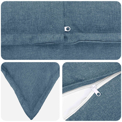 Cuscino con cuscino HOUTEN 12 pz Blu jeans Lino | homemem39