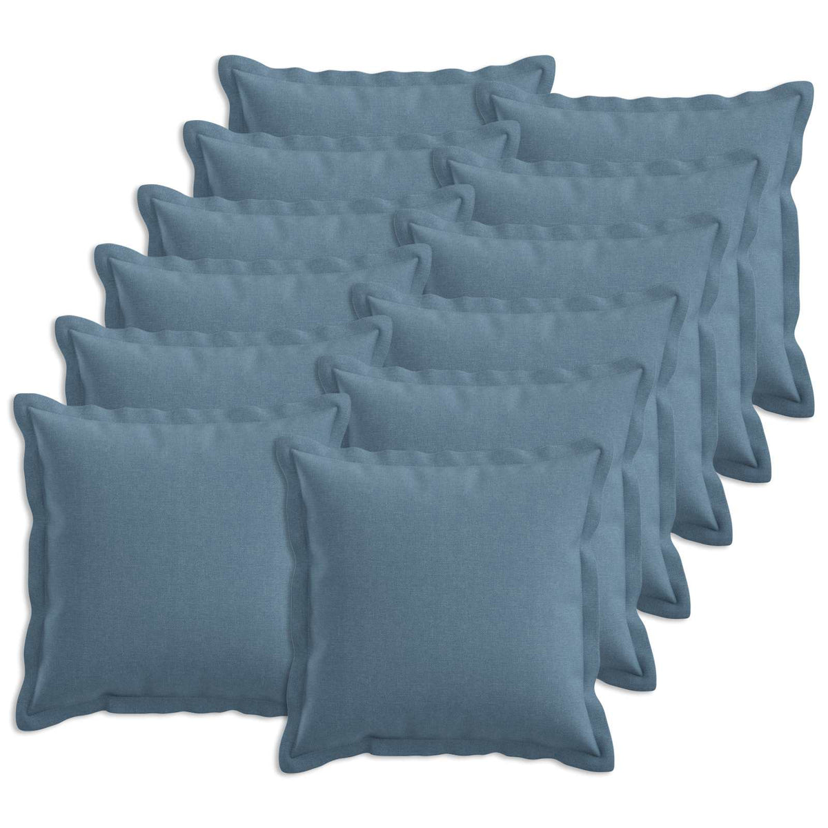 Cuscino con cuscino HOUTEN 12 pz Blu jeans Lino