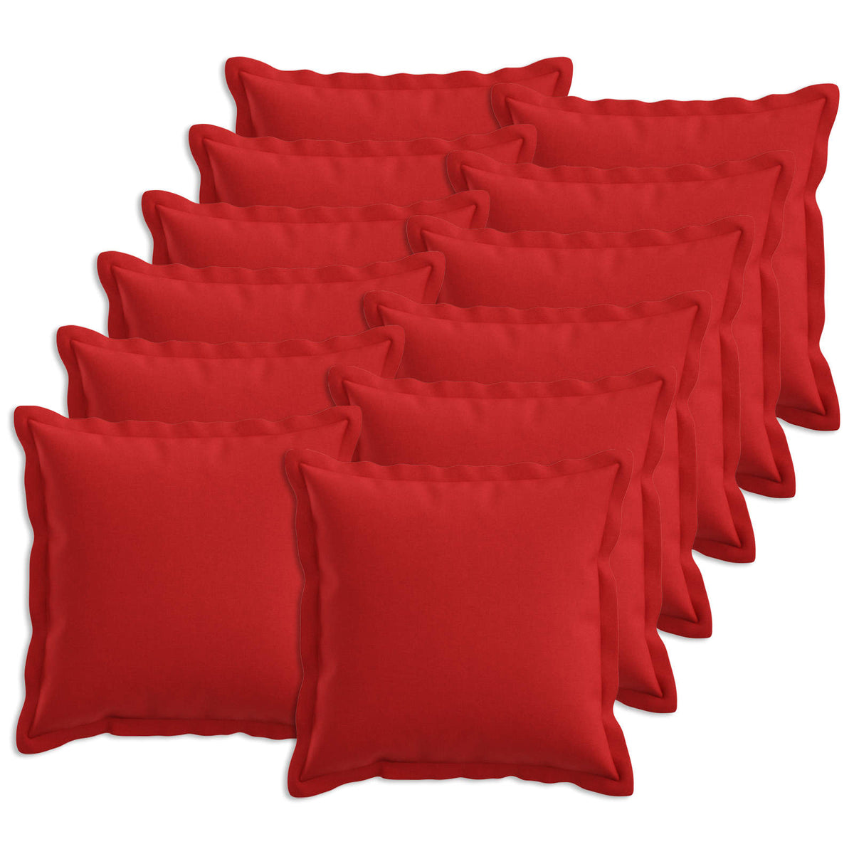 Cuscino 12 pz HOUTEN Rosso 40 x 40 cm Lino