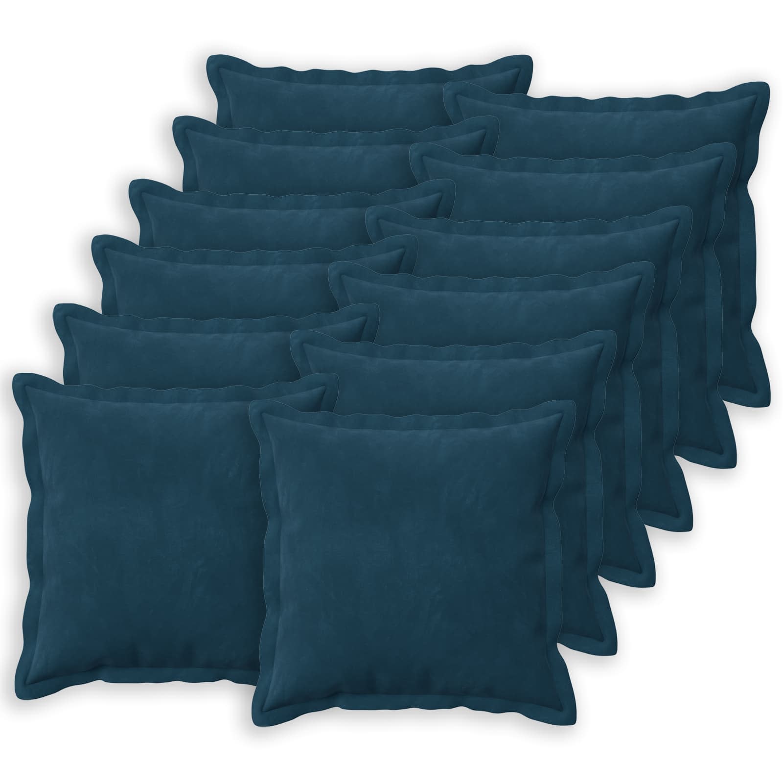 Cuscino con cuscino HOUTEN 12 pz Blu Velluto | homemem39